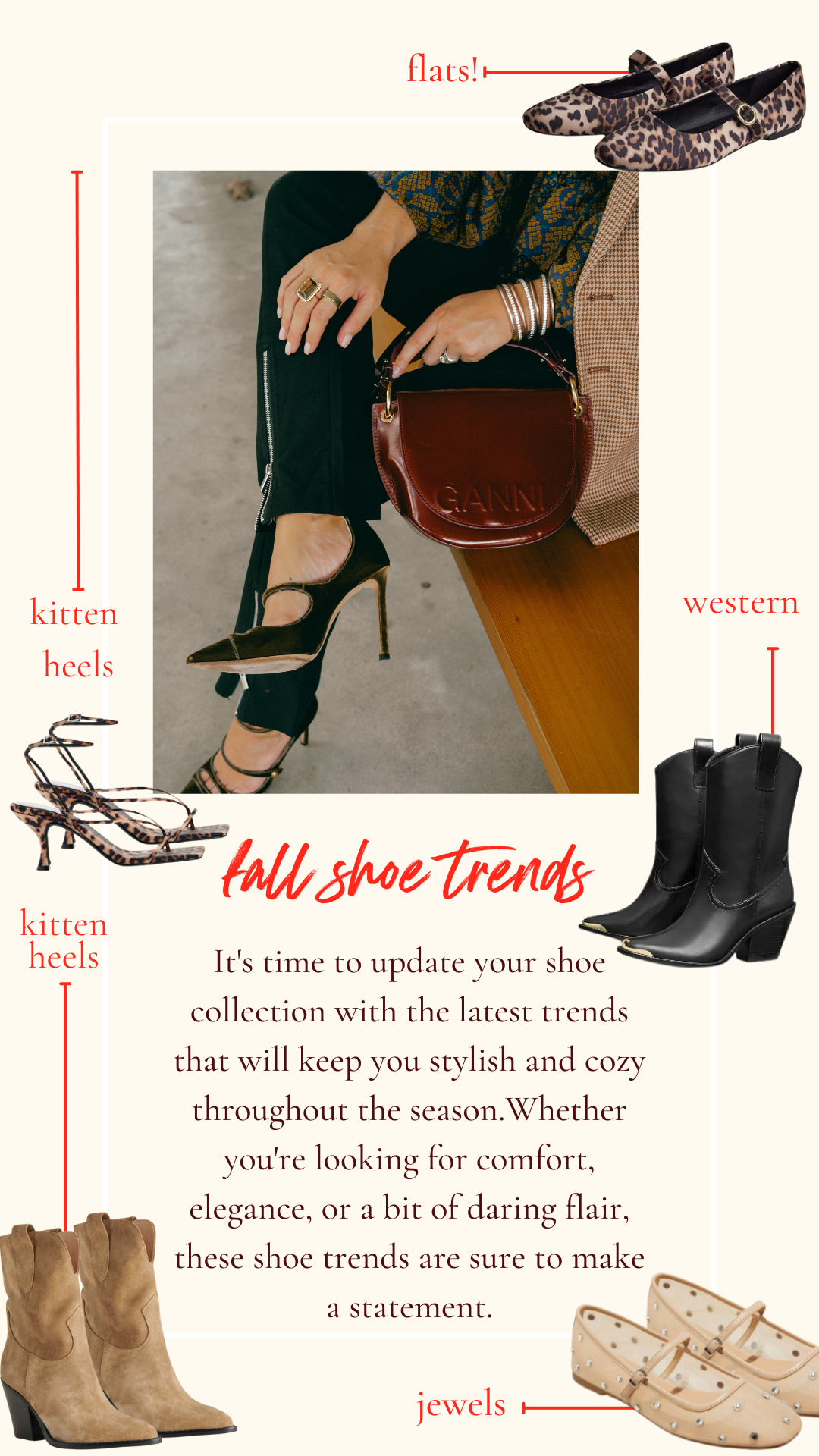 Step into style this 2024 season with top fall shoe trends like suede boots, sneakers, , kitten heels, western touches, and more!